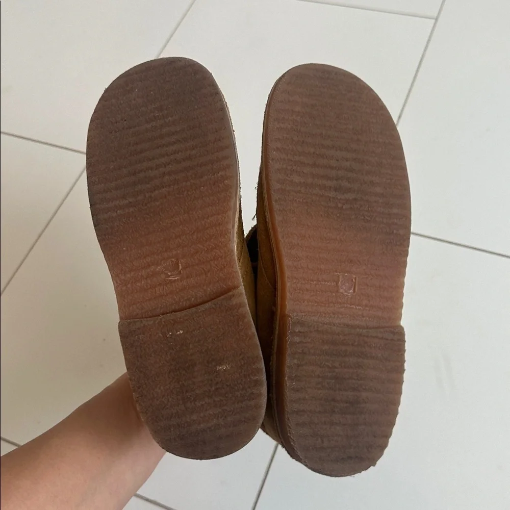 Mini Boden Brown Suede Kids Boots Shoes 3
